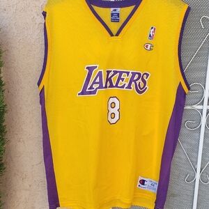 VINTAGE 90's Champion Los Angeles Lakers Kobet Bryant  Jersey Size L Men NBA